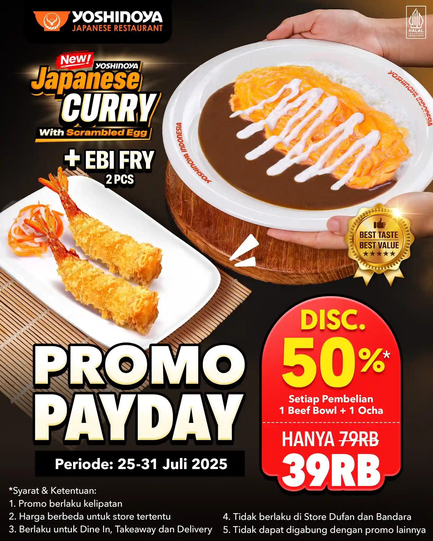 Promo Yoshinoya Payday Diskon 50% Untuk Japanese Curry 1 Promo Yoshinoya Payday Diskon 50% Untuk Japanese Curry