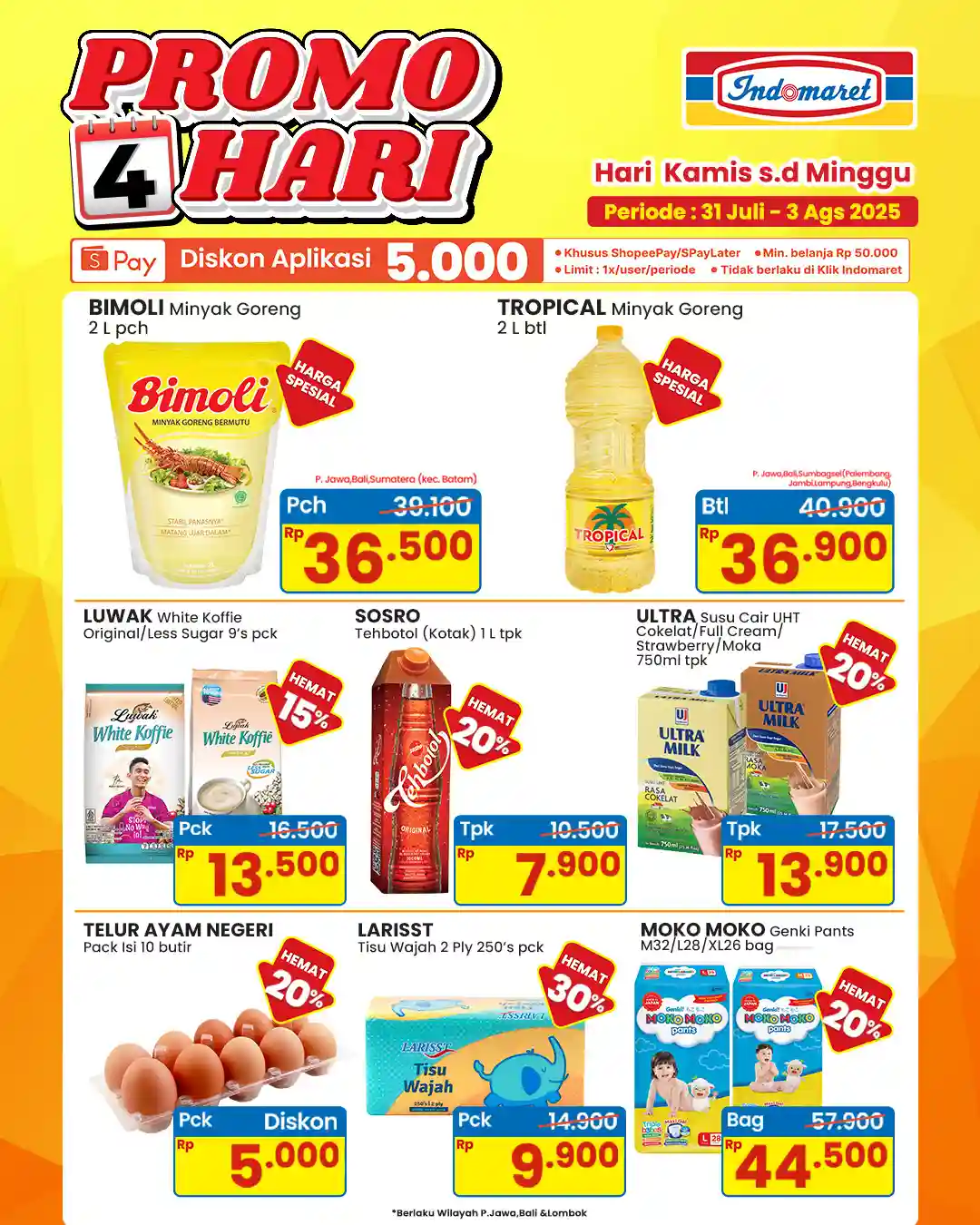 Promo Indomaret 4 Hari Spesial Weekend 28 - 31 Agustus 2025